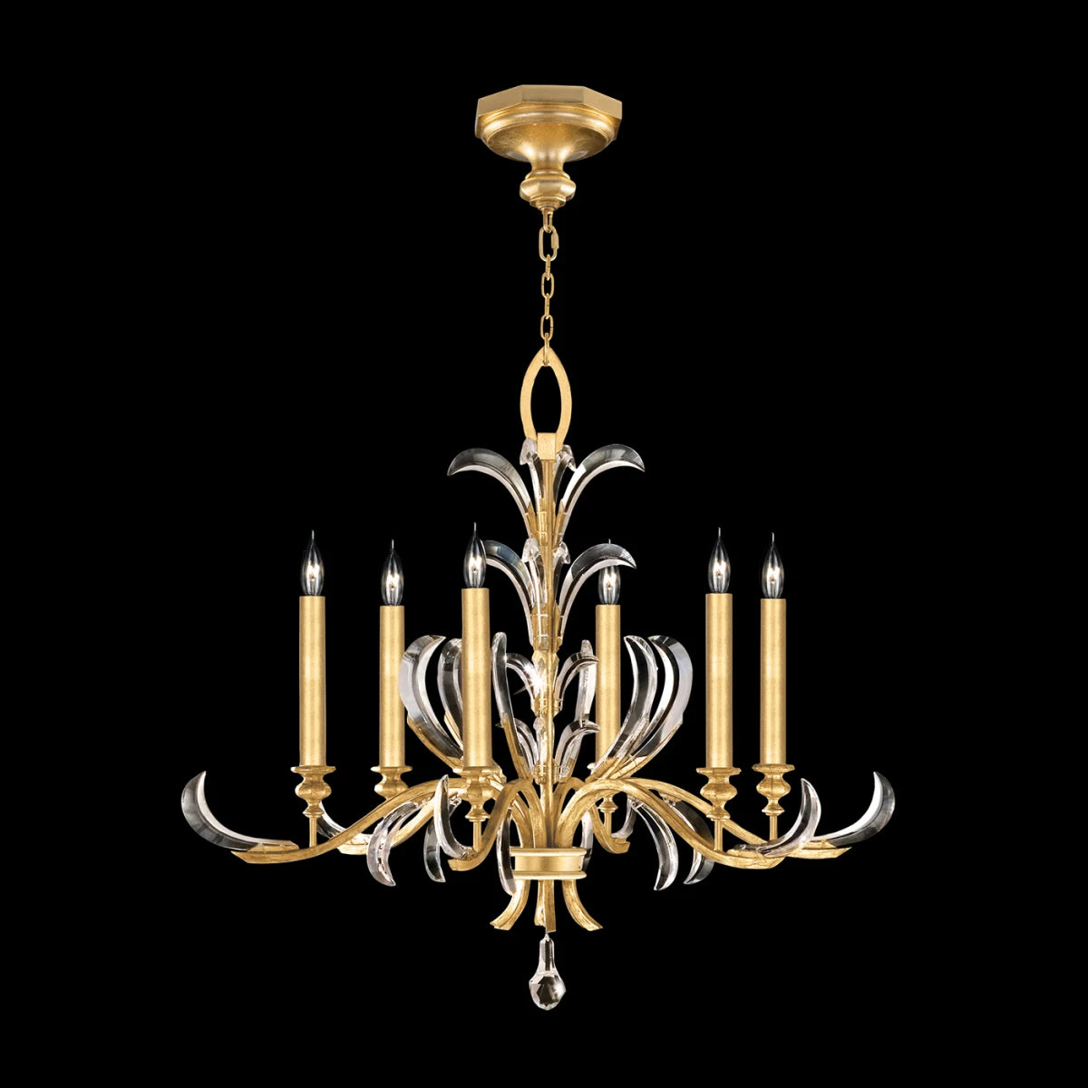 Beveled Arcs 37" Chandelier