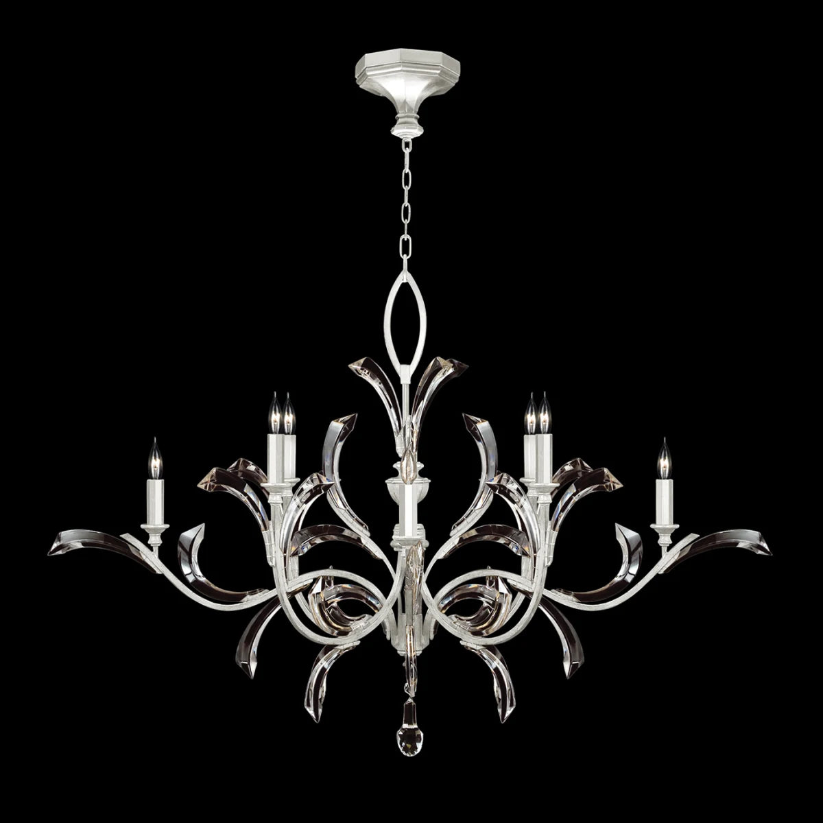 Beveled Arcs 57" Chandelier