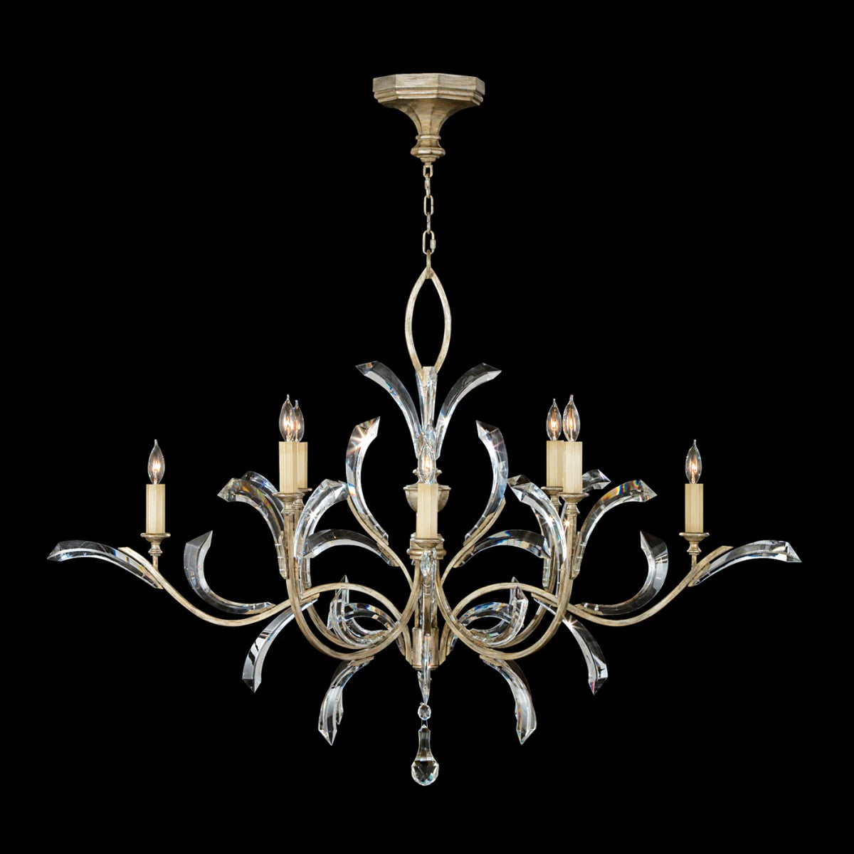 Beveled Arcs 57" Chandelier