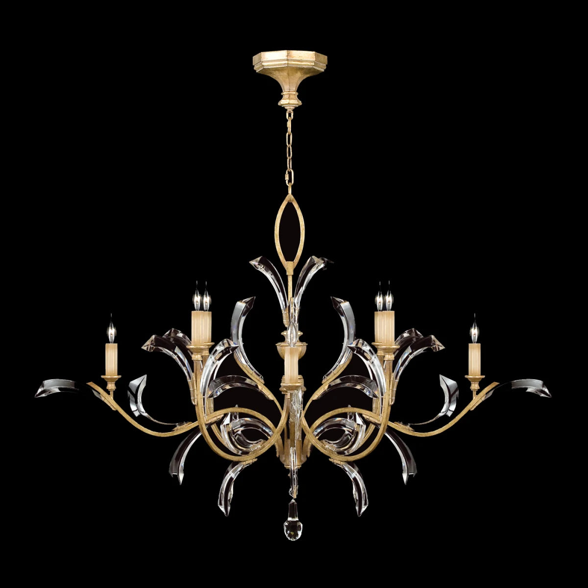 Beveled Arcs 57" Chandelier