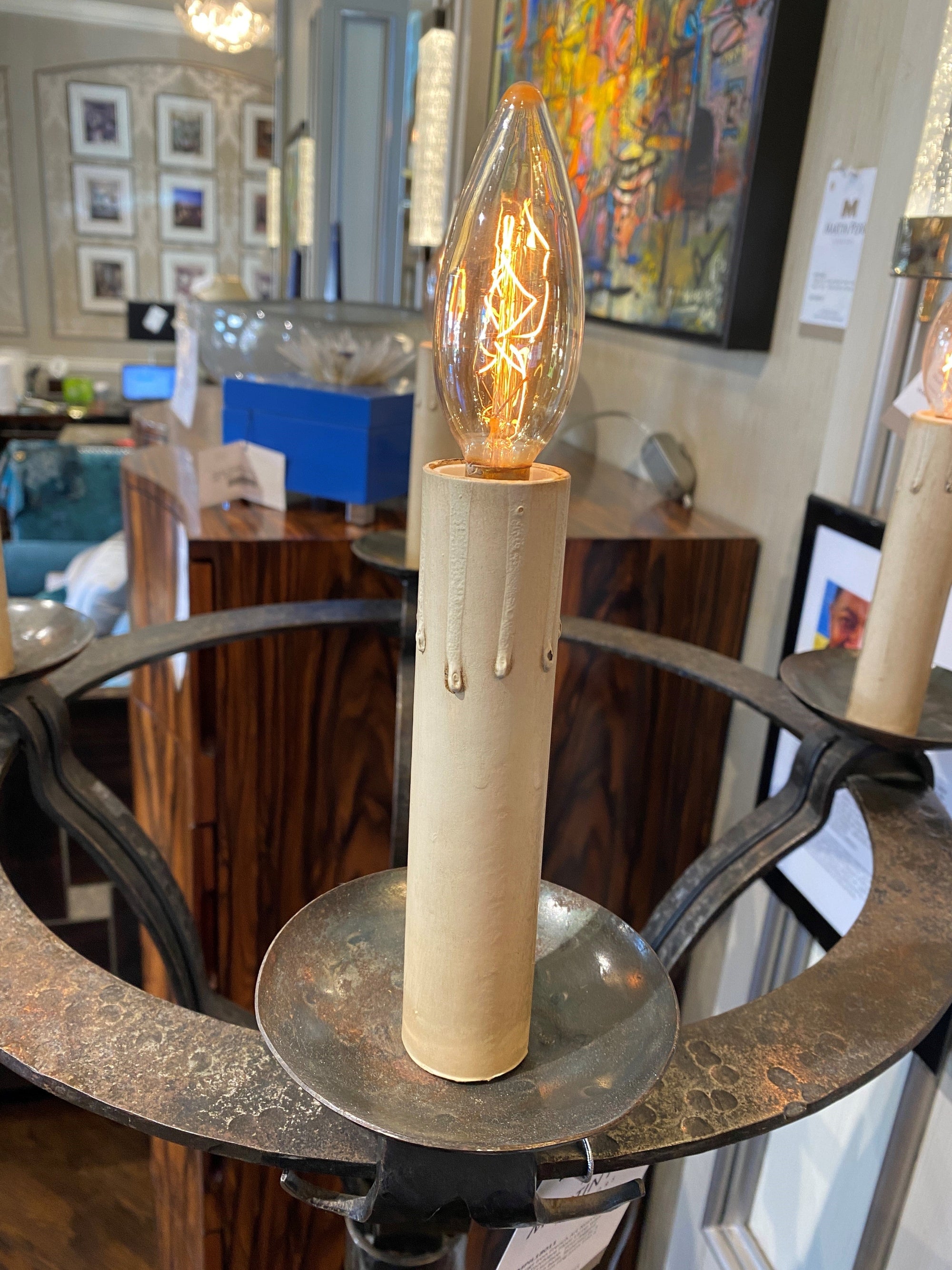 Floor Lamp Forged Steel