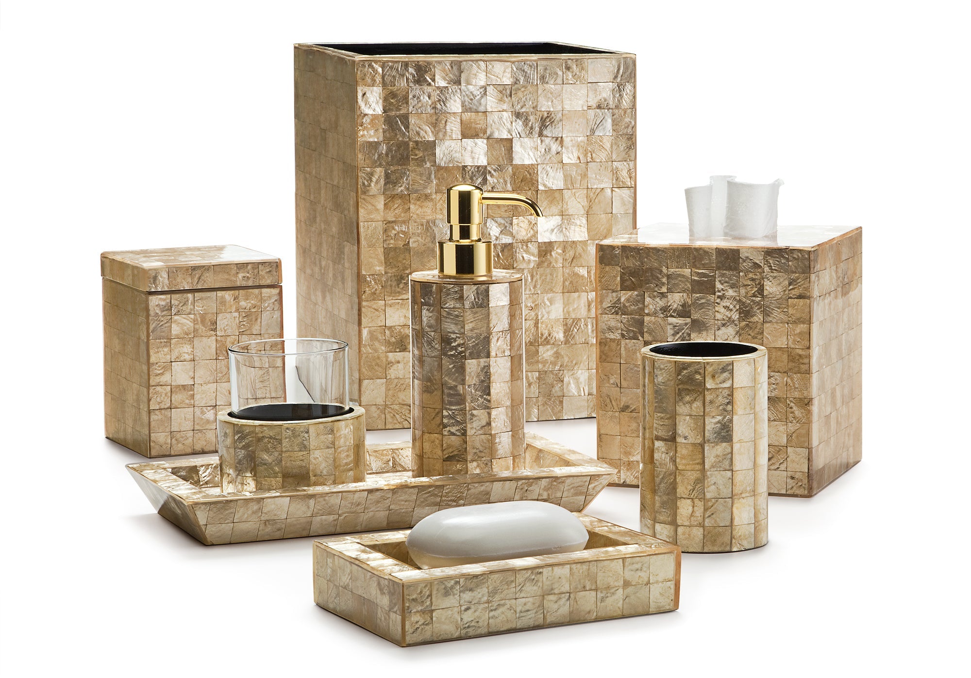 Bathroom Collection Capiz Champagne