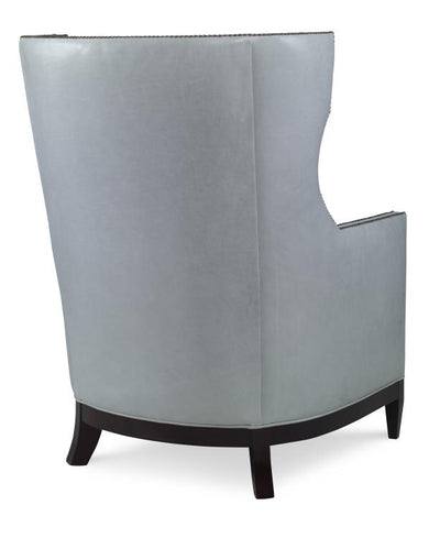 Leather Wing Chair Modern Townsendale, Martin Perri Interiors