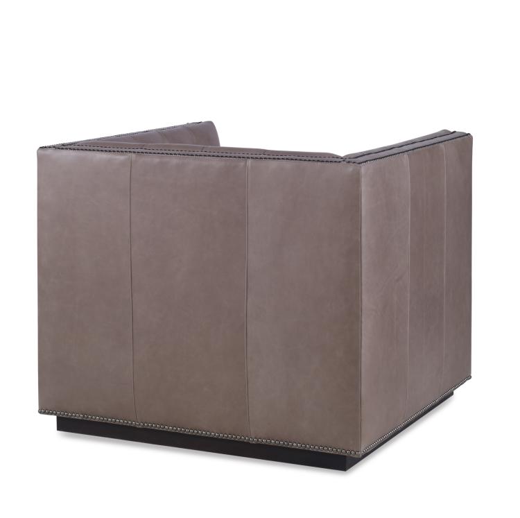 Modern Chesterfield Leather Chair, Martin Perri Interiors