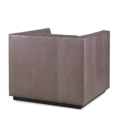 Modern Chesterfield Leather Chair, Martin Perri Interiors