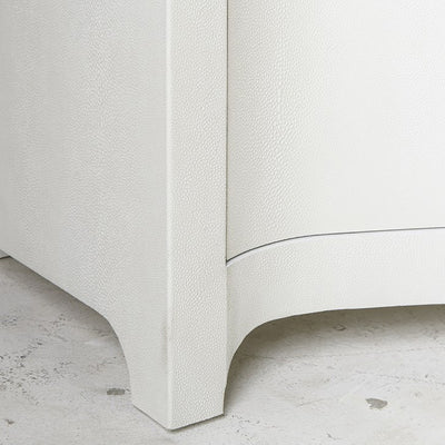 Century Furniutre MN5777 Contemporary White Chest of Drawers bow front