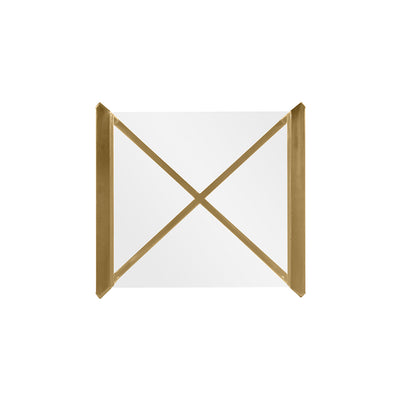 Century furniture SF5760, Antique Bronze Lamp Table with onset Glass