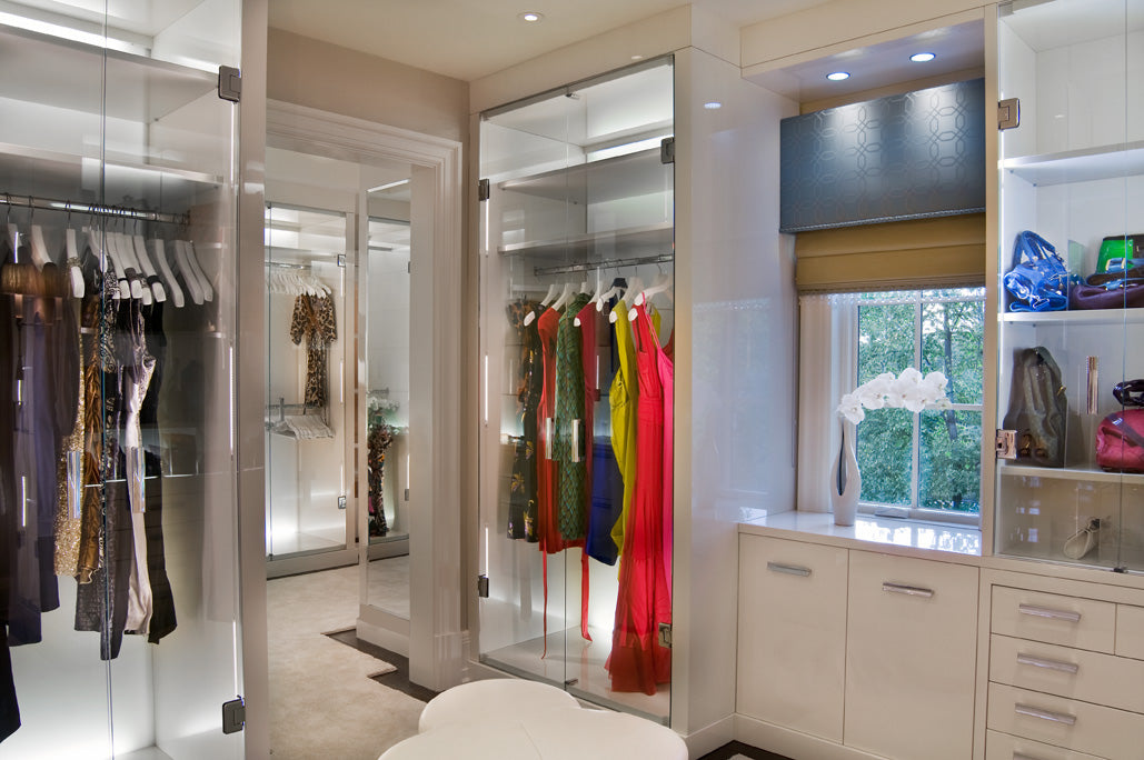 Custom Designed Wardrobe Closet by Martin Perri Interiors