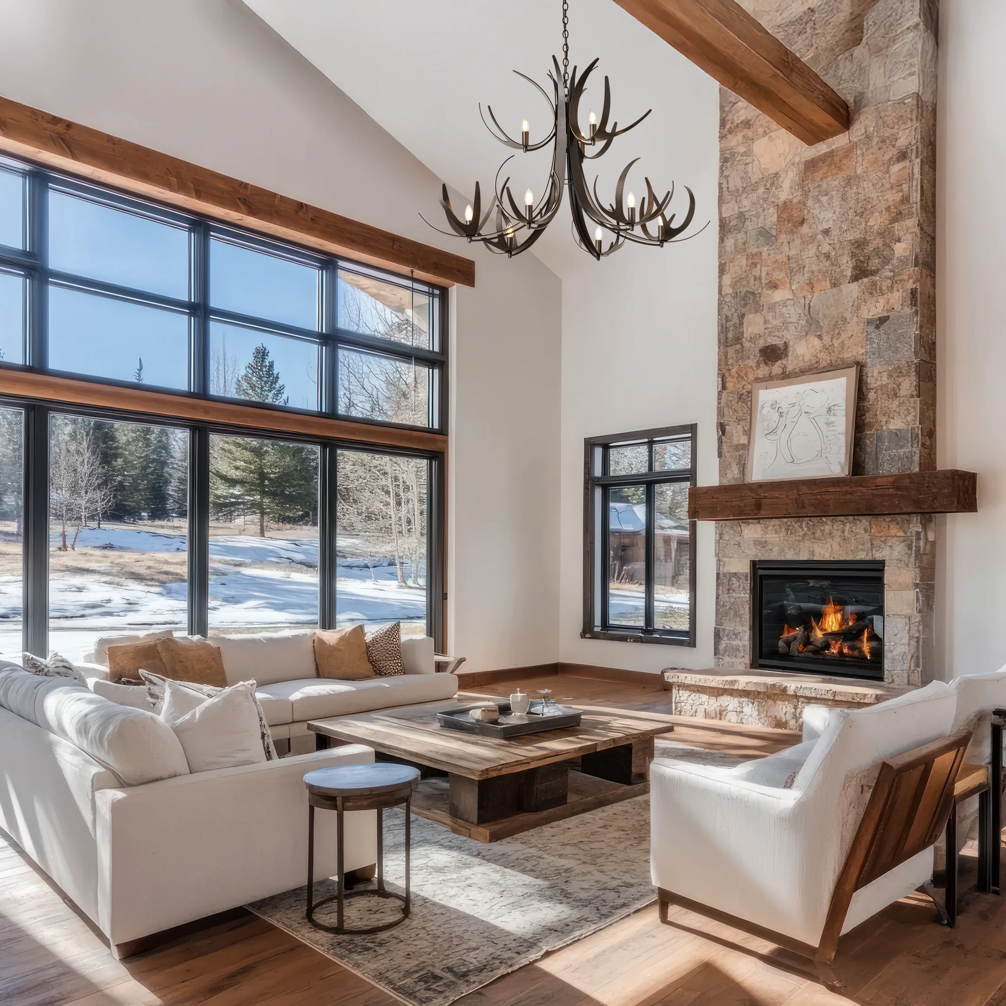 Caribou 9 Light Tiered Chandelier