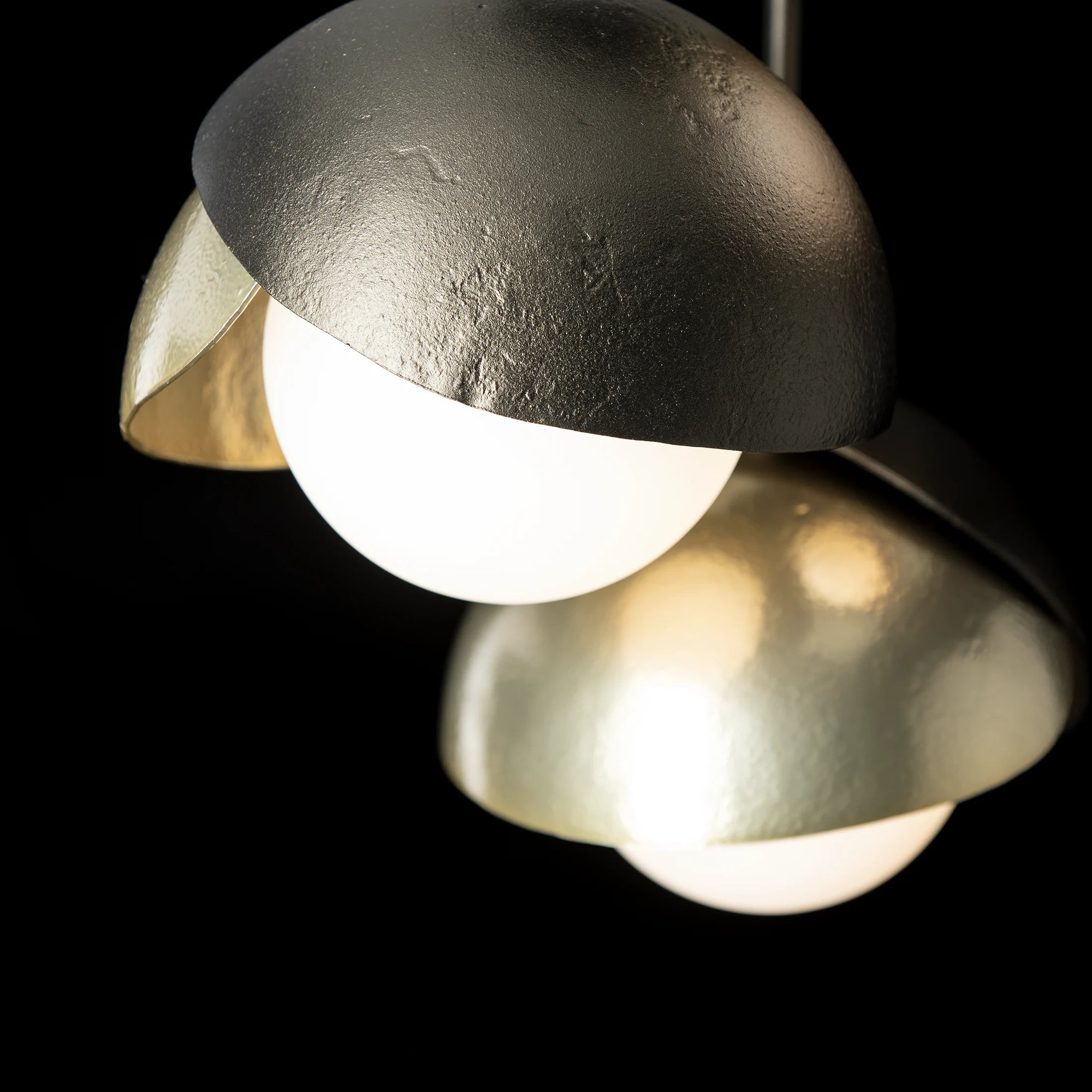 Brooklyn 3-Light Double Shade Semi-Flush