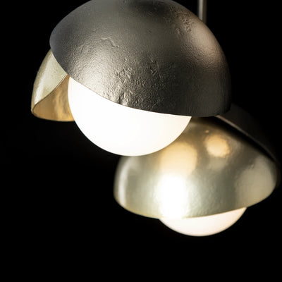 Brooklyn 3-Light Double Shade Semi-Flush