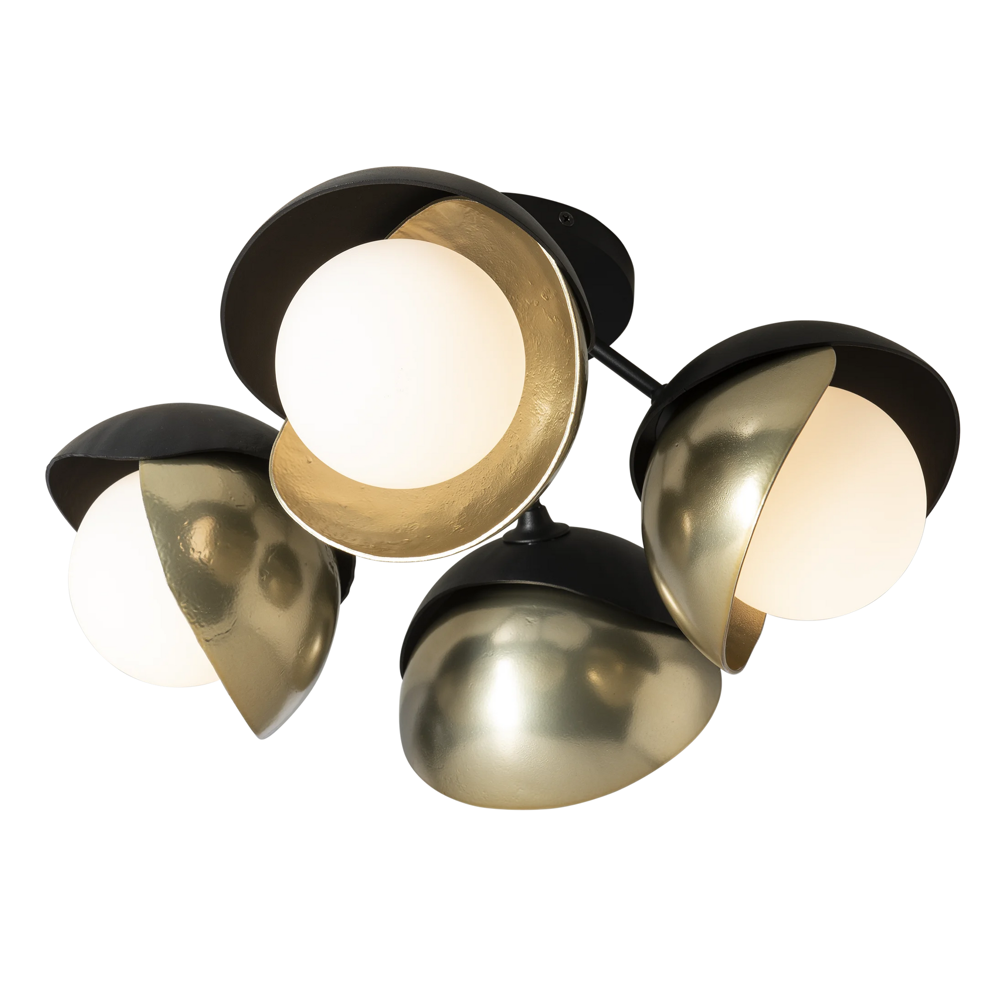Brooklyn 4-Light Double Shade Semi-Flush