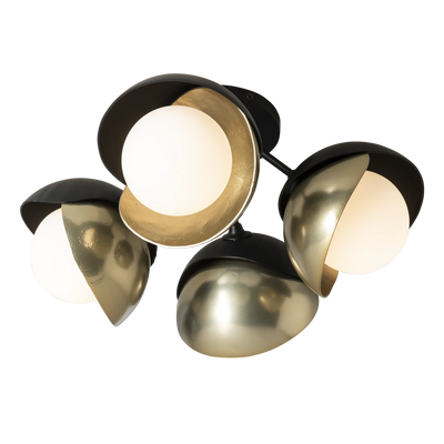 Brooklyn 4-Light Double Shade Semi-Flush