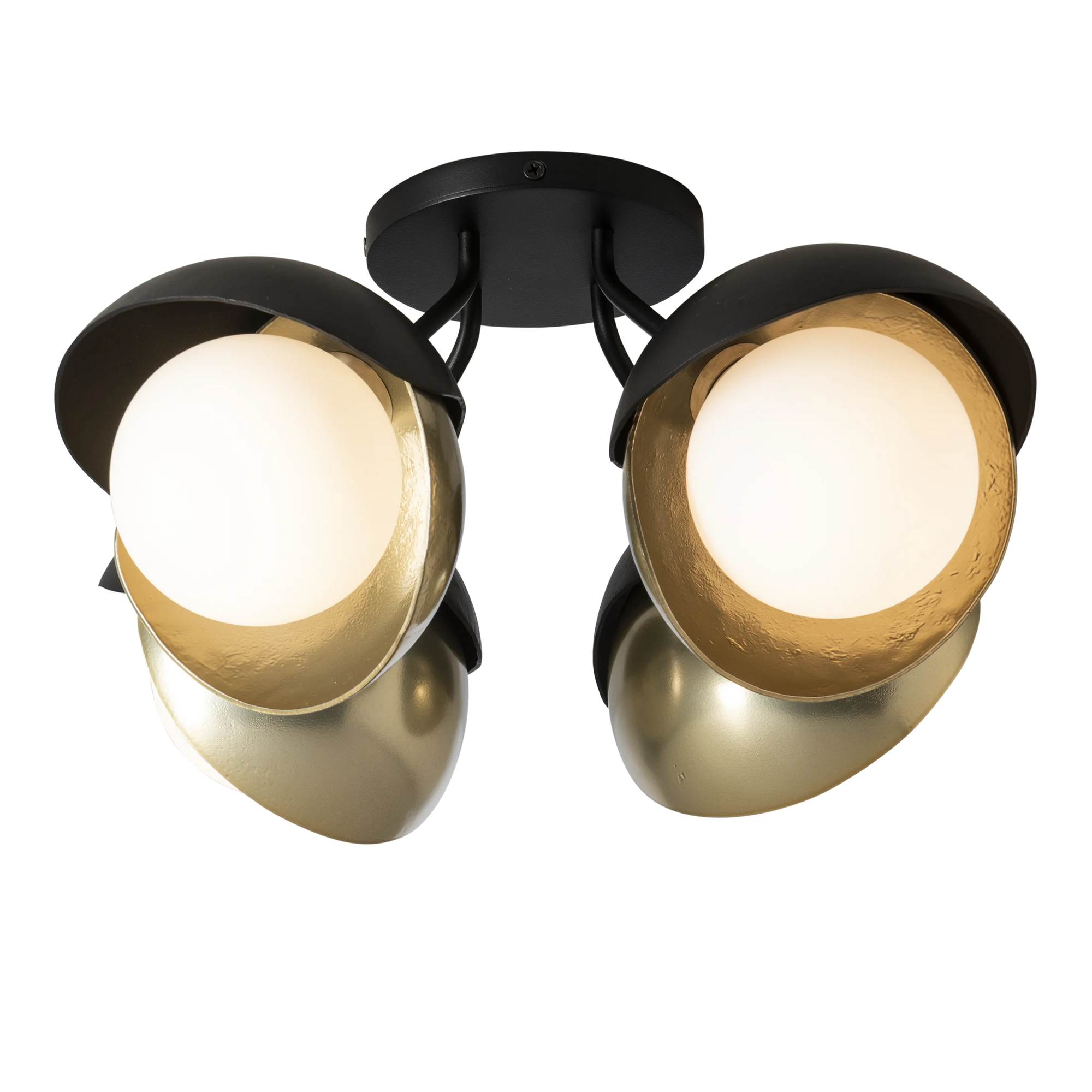 Brooklyn 4-Light Double Shade Semi-Flush
