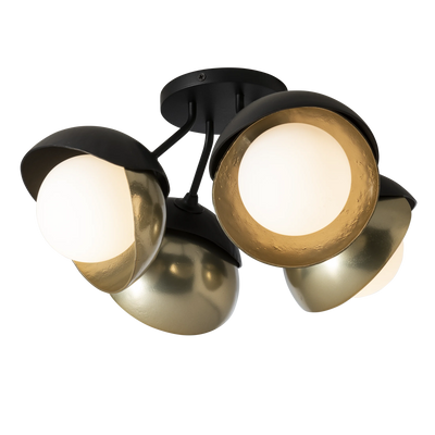 Brooklyn 4-Light Double Shade Semi-Flush