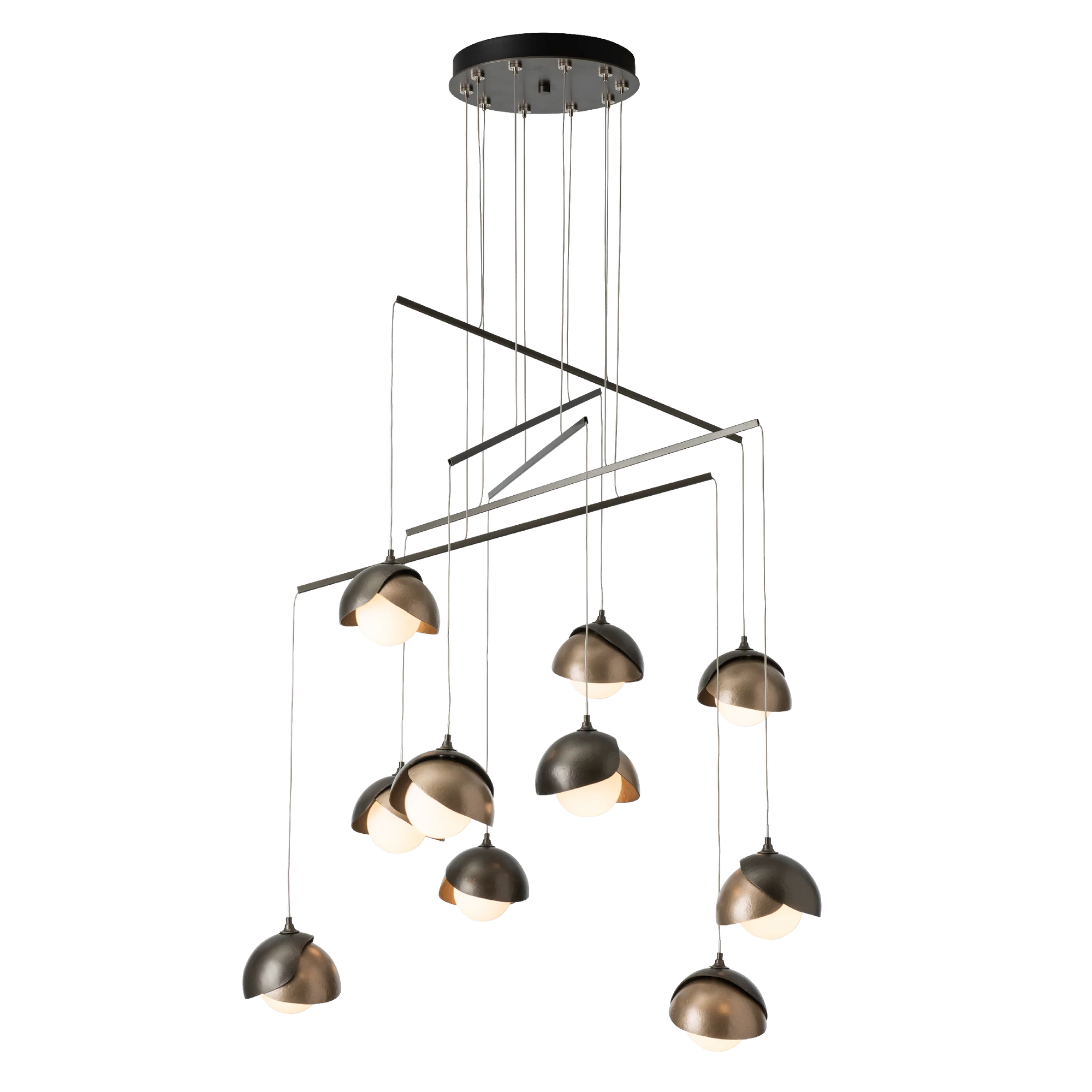 Brooklyn 10-Light Double Shade Mobile Pendant
