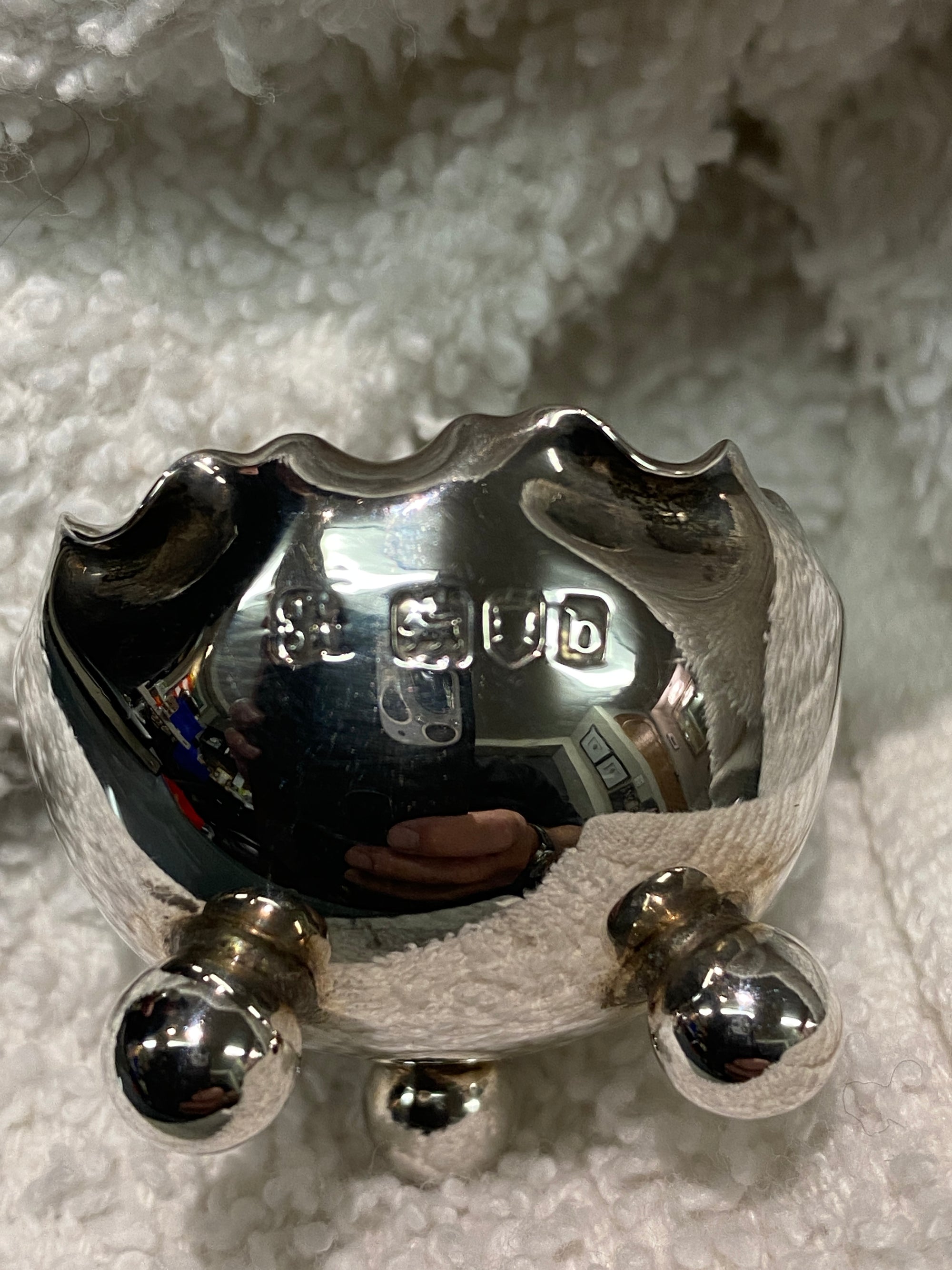 Salt Cellars Antique Sterling Silver