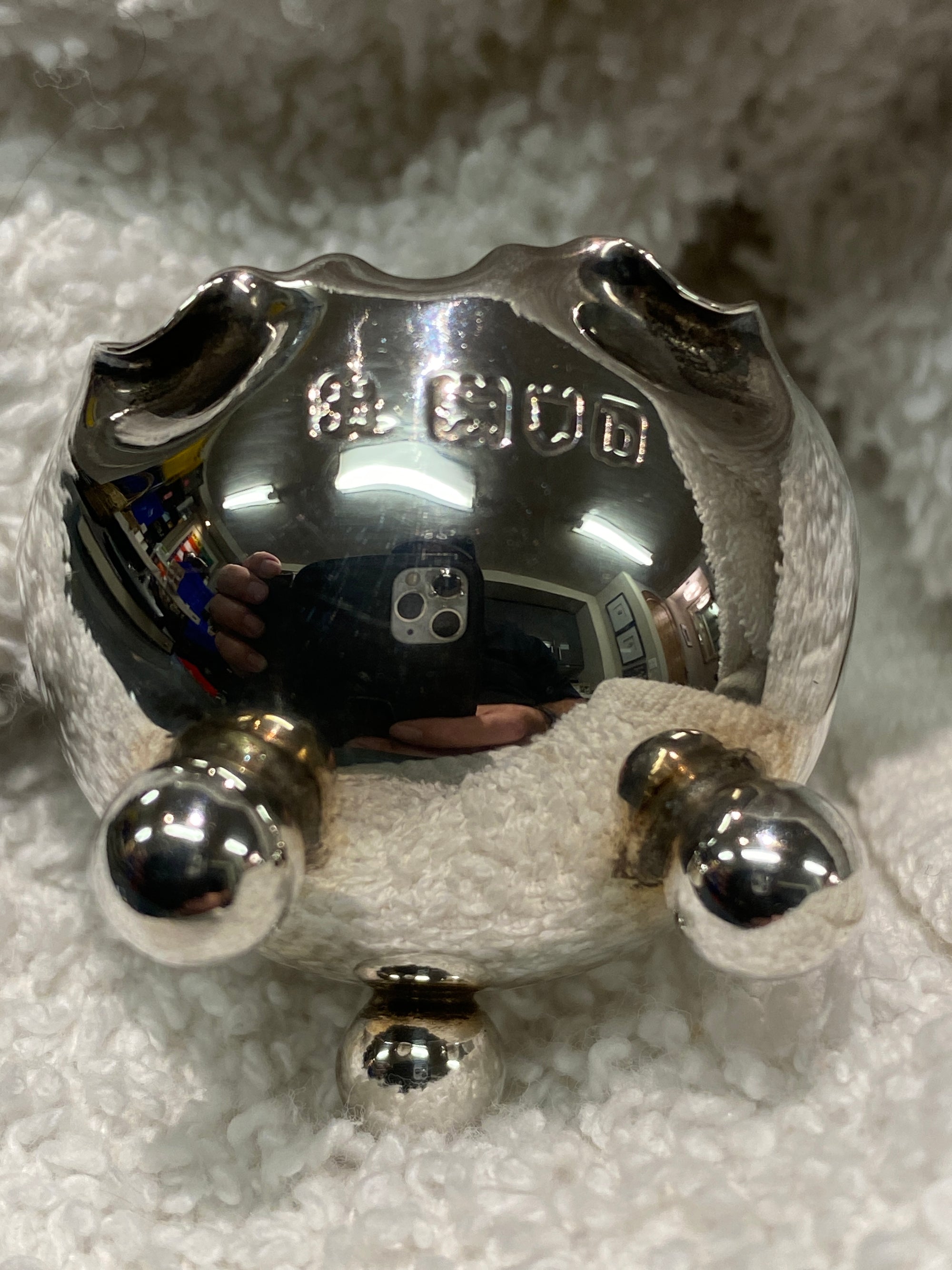 Salt Cellars Antique Sterling Silver