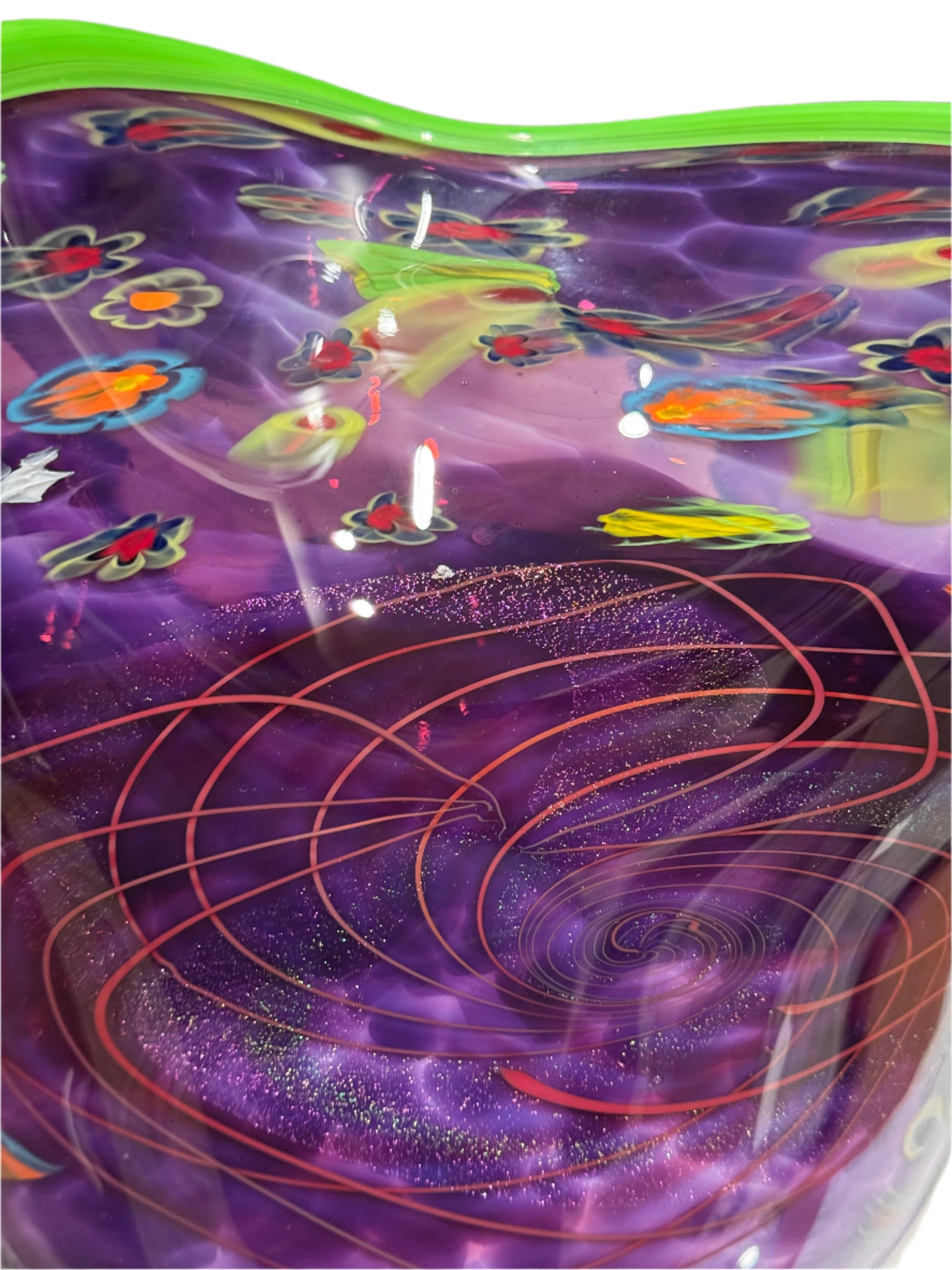 Handblown Glass Bowl by Rollin Karg.