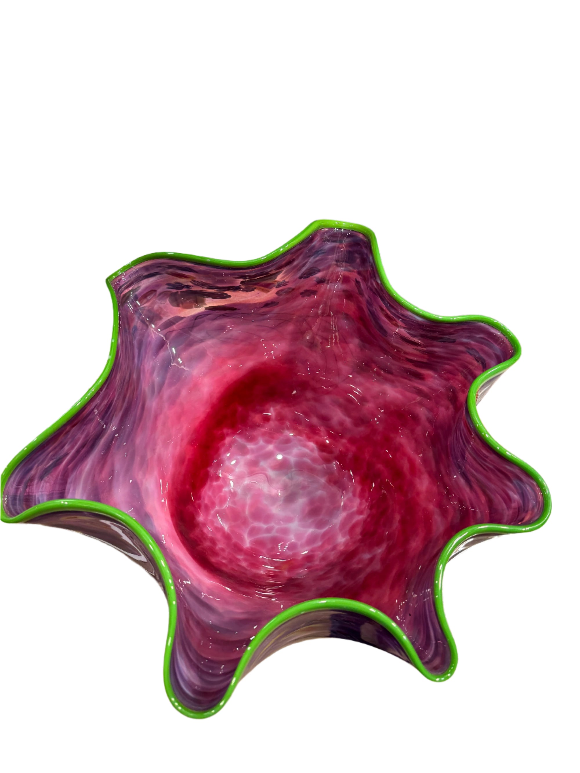 Handblown Glass Bowl by Rollin Karg.