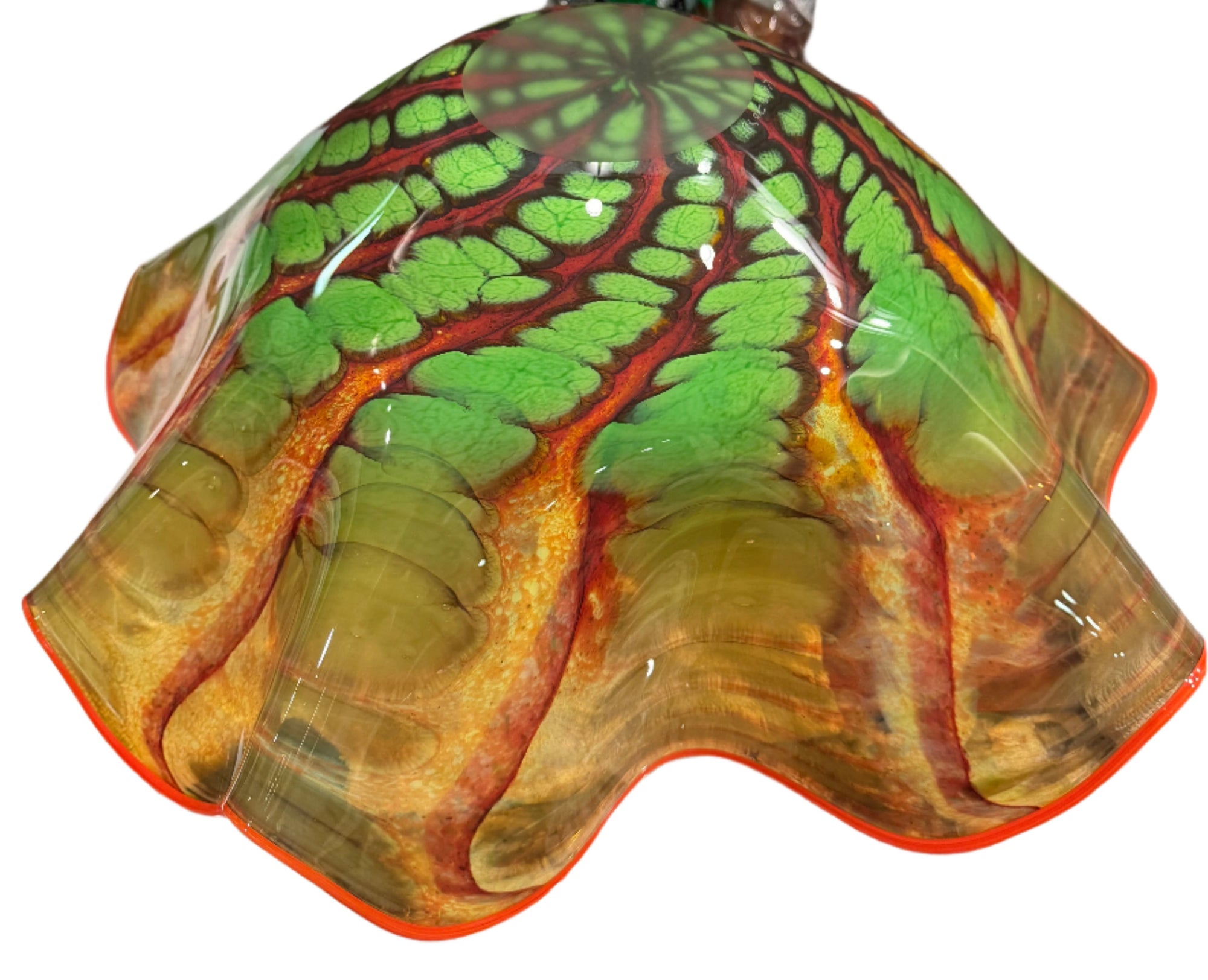 Handblown Glass Bowl by Rollin Karg, Signed