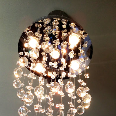 Galaxy Lighting Swirl Crystal Chandelier