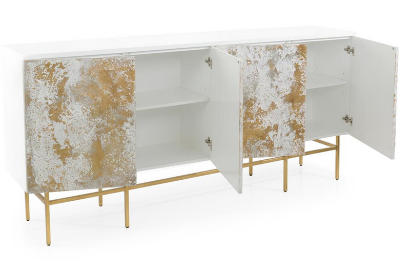Gilded Snow Molten Credenza