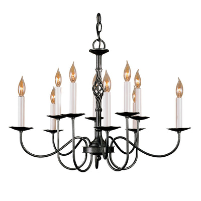 Twist Basket 10 Arm Chandelier