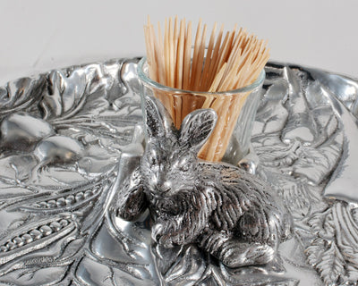 Rabbit Garden Tidbit Tray