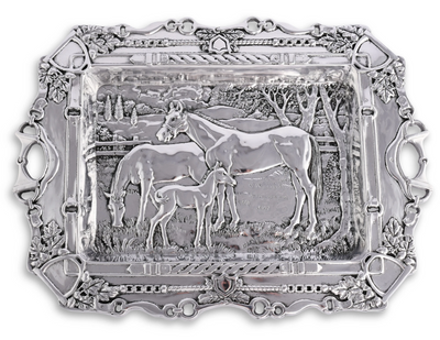 Grazing Horses Parlor Tray