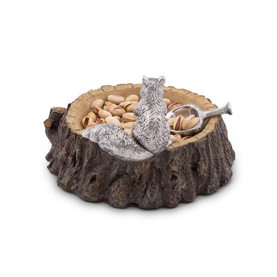 Standing Squirrel Nut Bowl