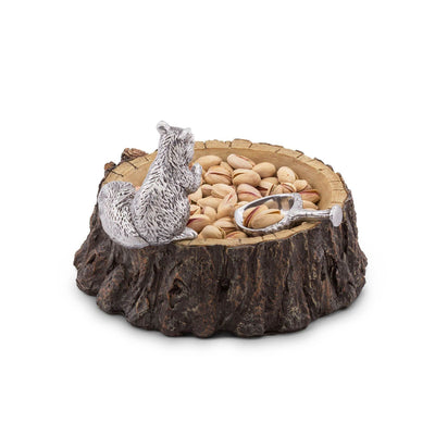 Standing Squirrel Nut Bowl