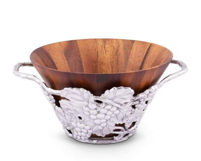 Grape Wood Tall Salad Bowl