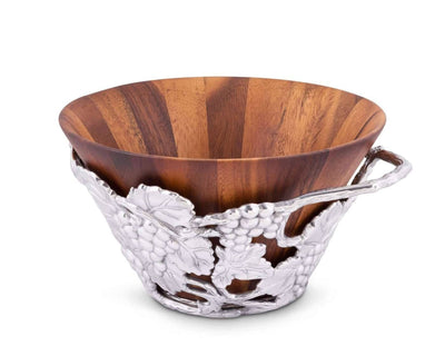 Grape Wood Tall Salad Bowl