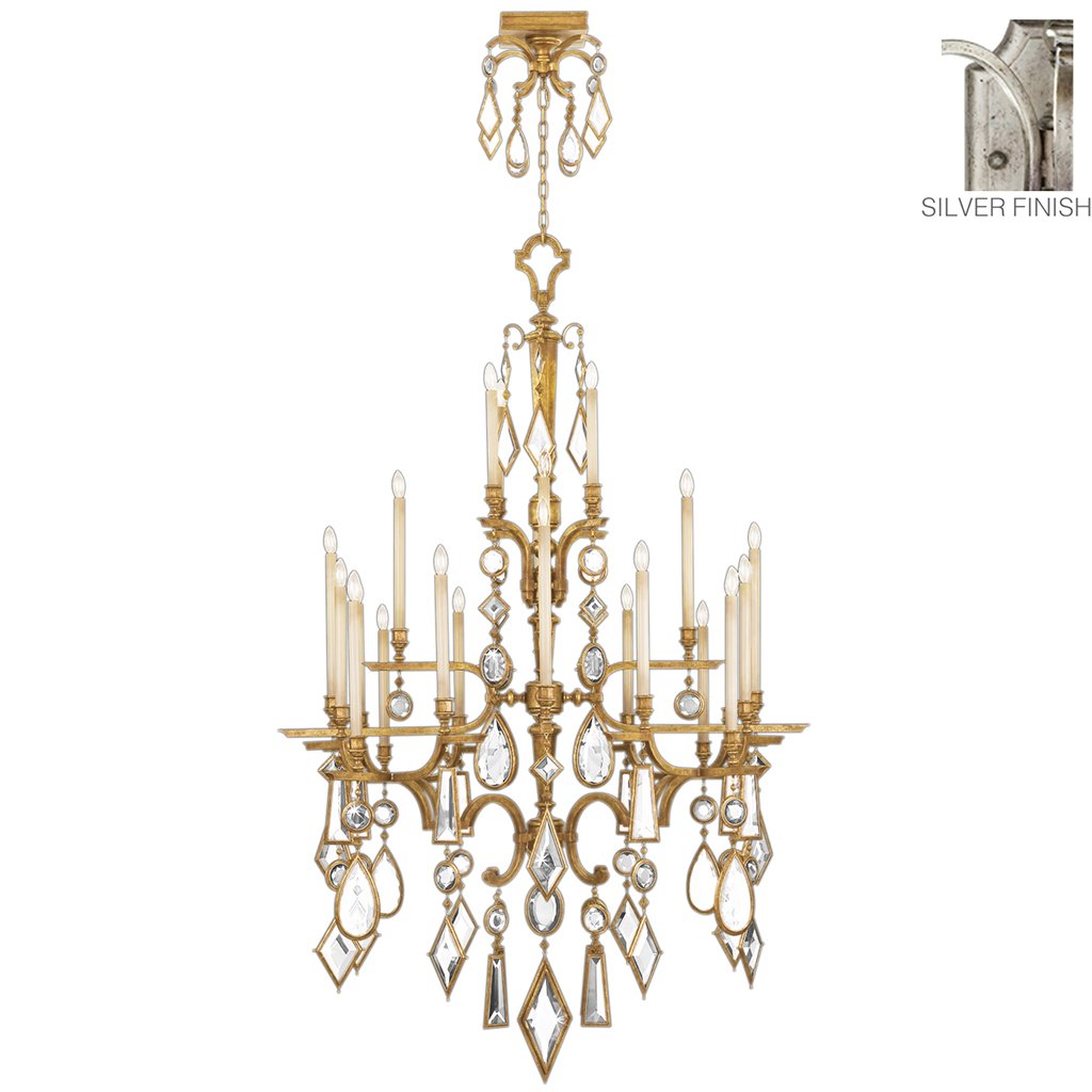 Encased Gems Chandelier 714040-3ST