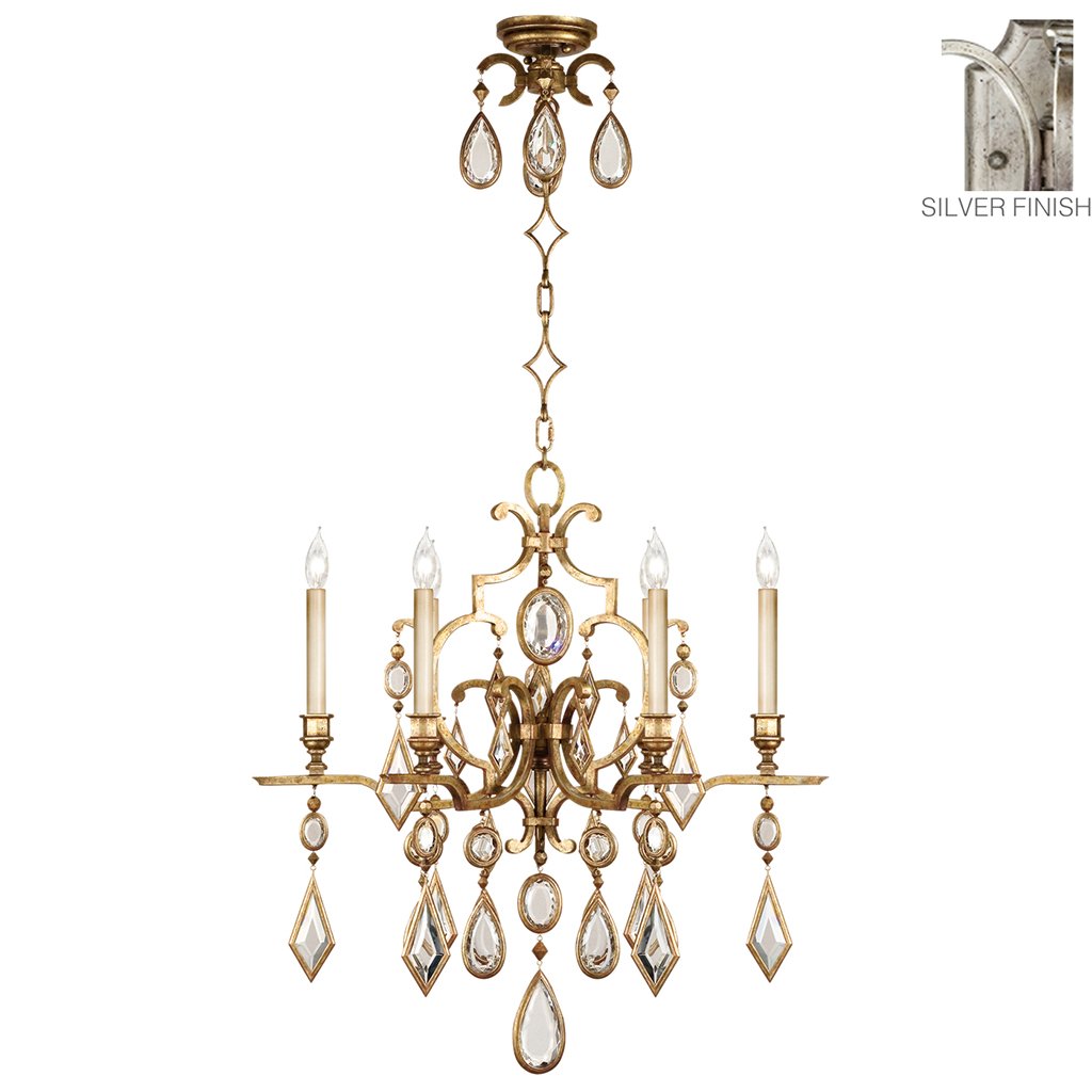 Encased Gems Chandelier 729440-3ST