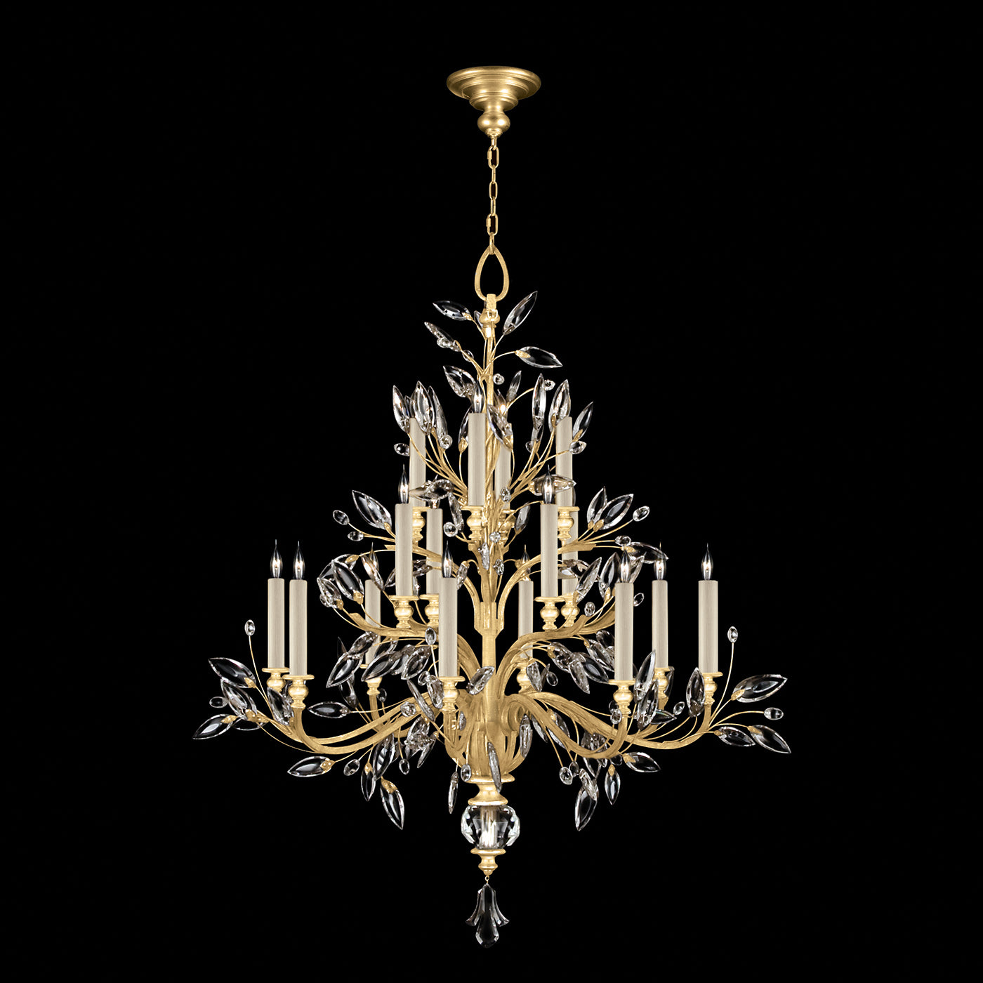 Crystal Laurel 45" Chandelier