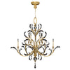 Beveled Arcs Gold Chandelier 760640ST