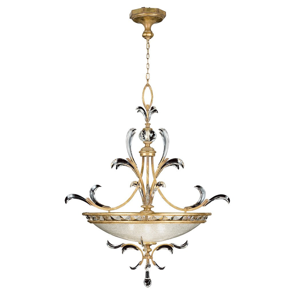 Beveled Arcs Gold Pendant 761740ST