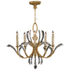 Beveled Arcs Gold Chandelier 763040ST