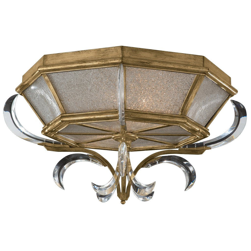 Beveled Arcs Gold Flush Mount 767640ST