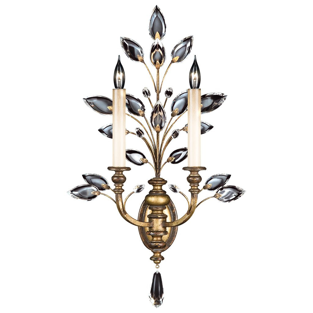 Crystal Laurel Gold Sconce 773150ST