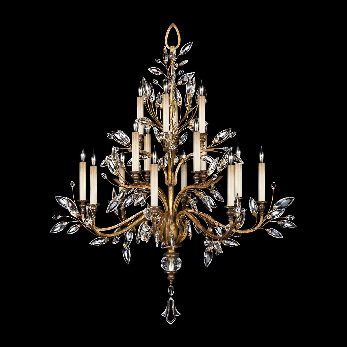 Crystal Laurel 45" Chandelier