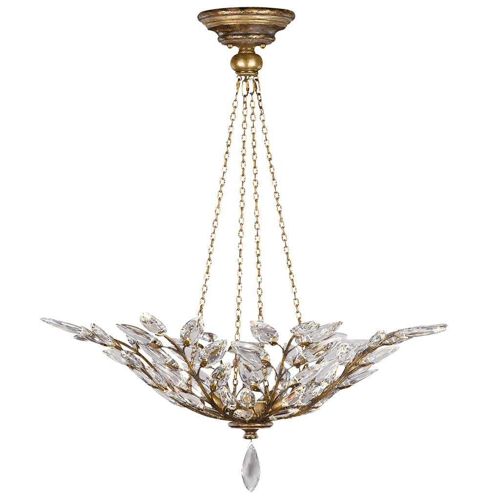Crystal Laurel Gold Pendant 776340ST