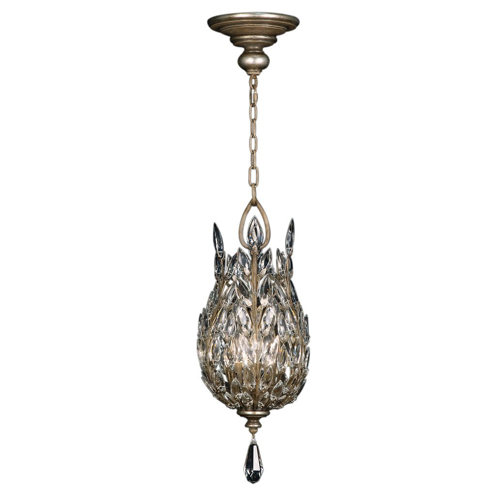 Crystal Laurel 11" Round Pendant