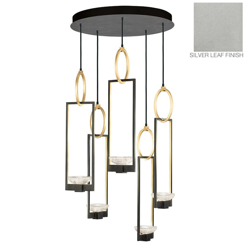 Delphi Pendant 893040-3ST in black finish with gold accents