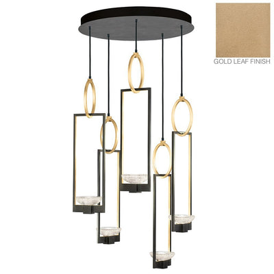 Delphi Pendant 893040-2ST in gold leaf finish