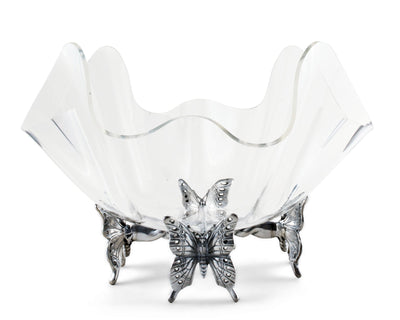 Butterfly Stand Acrylic Bowl 14