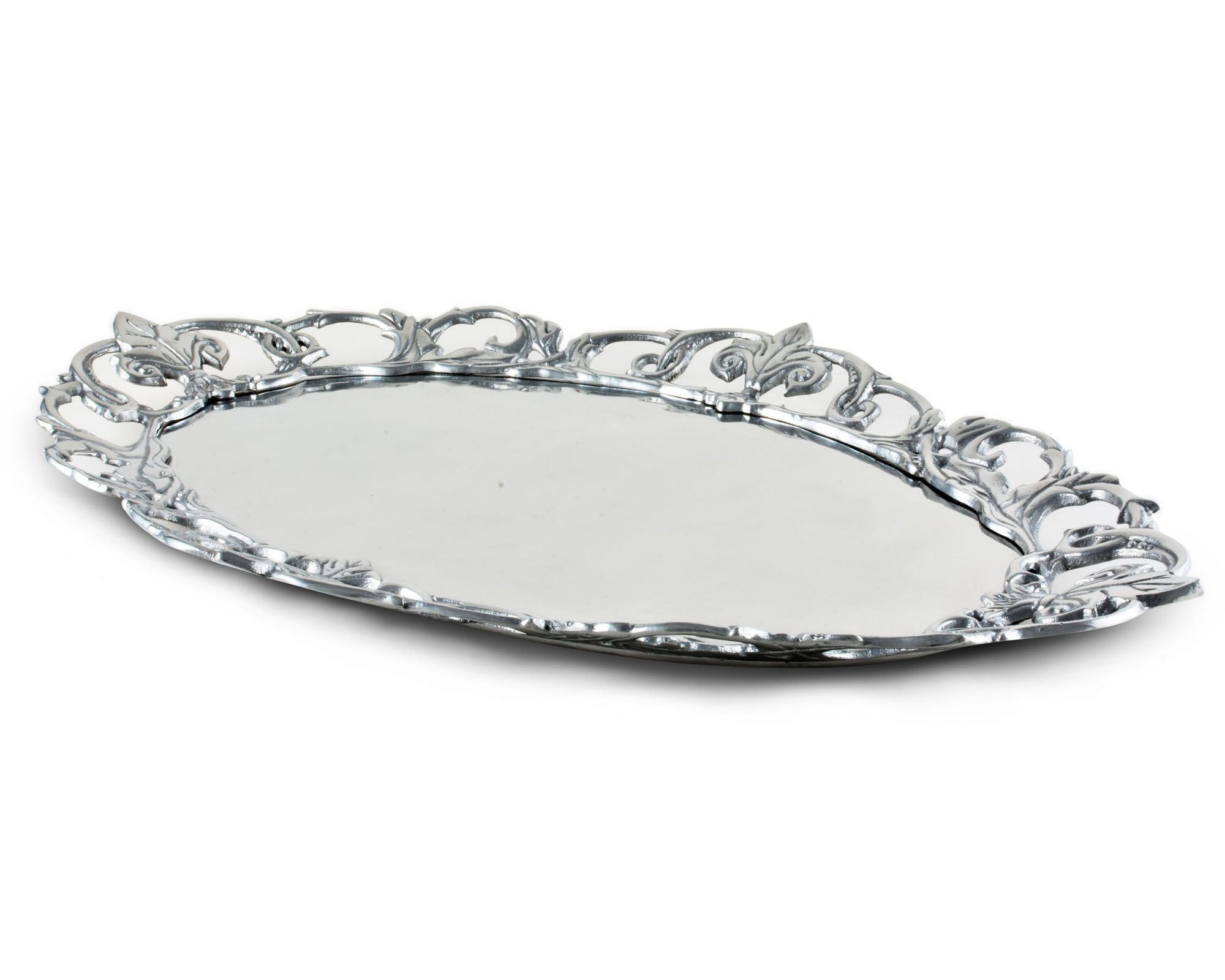 Fleur-De-Lis Oval Serving Tray
