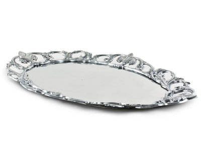 Fleur-De-Lis Oval Serving Tray